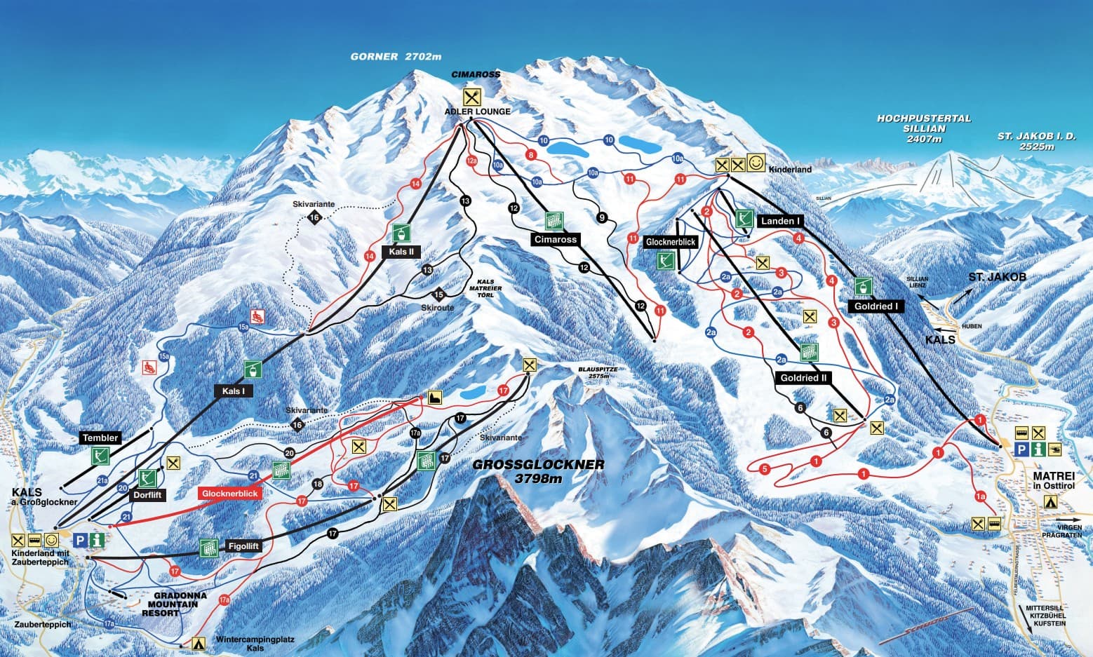 Matrei in Osttirol ski map